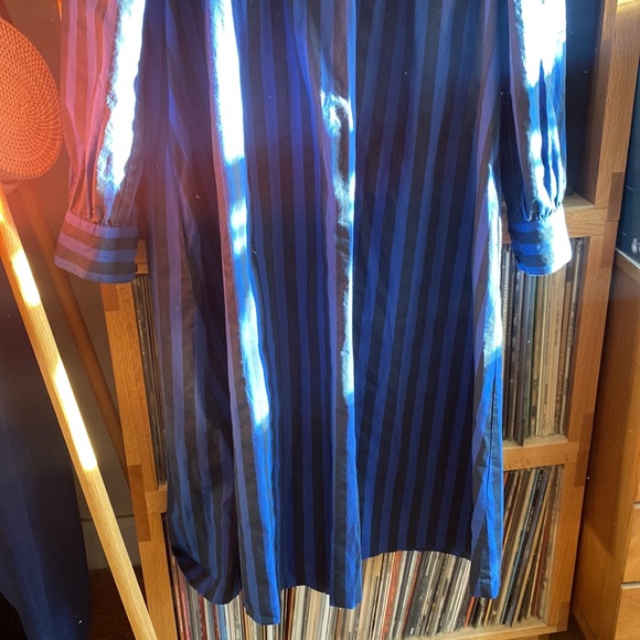 Clare V blue striped dress size S - Picture 5 of 9